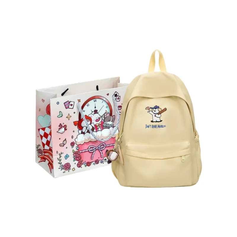 MOM'S HELPER Nylon Backpack Large Size Women's Multicolor-4
