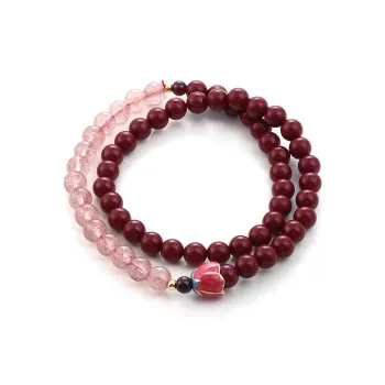 MAGICPOLE Reconstructed Cinnabar Bracelets Women's