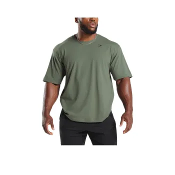GYMSHARK POWER T SHIRT T Shirt Men's Green