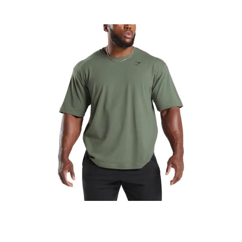 GYMSHARK POWER T SHIRT T Shirt Men's Green-0