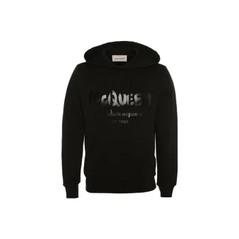 Alexander McQueen Graffiti Logo print Hoodie