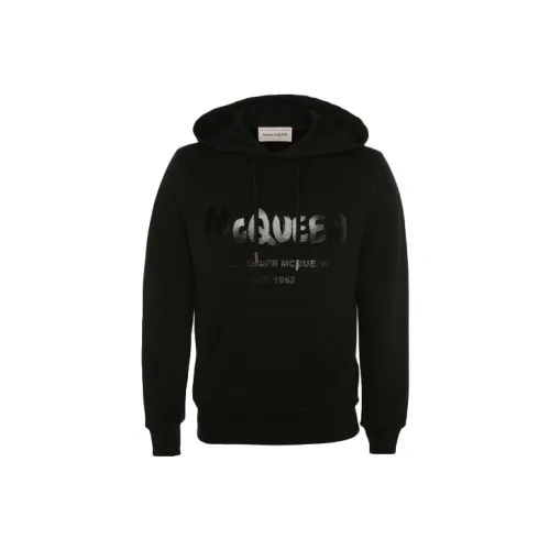 Alexander McQueen Graffiti Logo print Hoodie