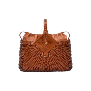 LOEWE Calfskin Handbag Women's Tan