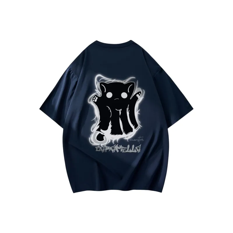 Caramella T Shirt Unisex Navy Blue-0