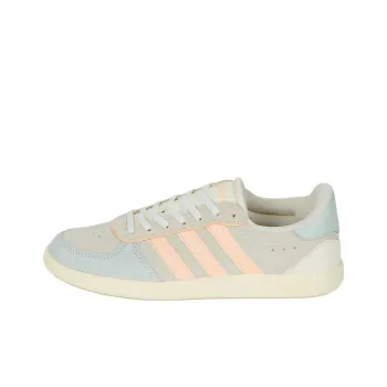 Adidas BREAKNET SLEEK Anti Slip Wear Resistant Low Top Skateboard Shoes Women's Beige Blue