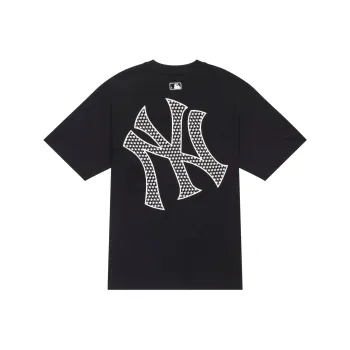 MLB SS24 Drop Shoulder Sleeve T Shirt Unisex Black