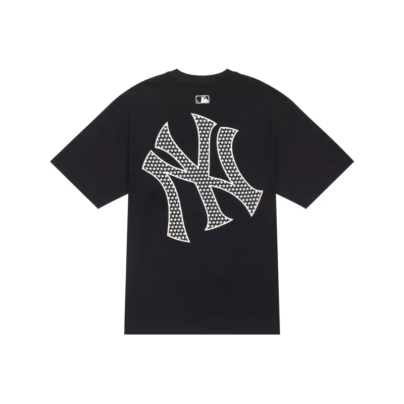 MLB SS24 Drop Shoulder Sleeve T Shirt Unisex Black-0