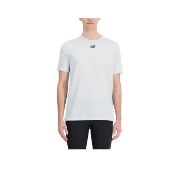 New Balance Impact Run Luminous Short Sleeve T Shirt Men's White