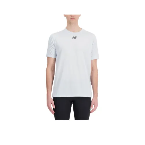 New Balance Impact Run Luminous Short Sleeve T Shirt Men's White