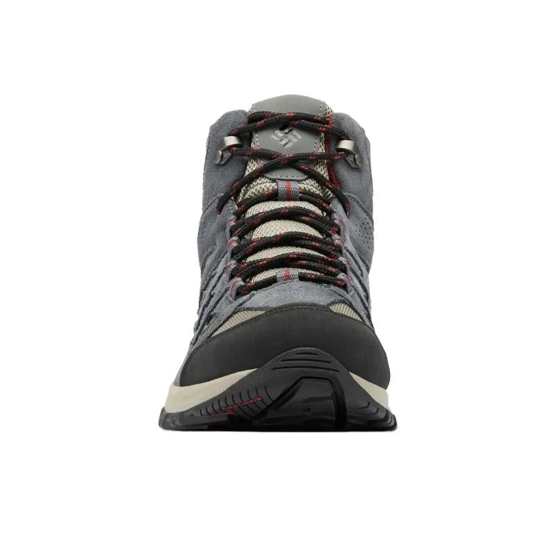 Columbia Crestwood Anti Slip Wear Resistant Mid Top Hiking Shoes Men's Gray-3