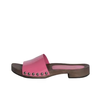 MIU MIU Slip Resistant Slide Slippers 3cm Women's Begonia Pink