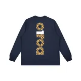 Dark Blue (Yellow Leopard Print)