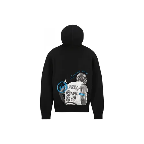 Air Jordan X Travis Scott X Fragment Cartoon Printing Hoodie Asia Sizing 'Black White