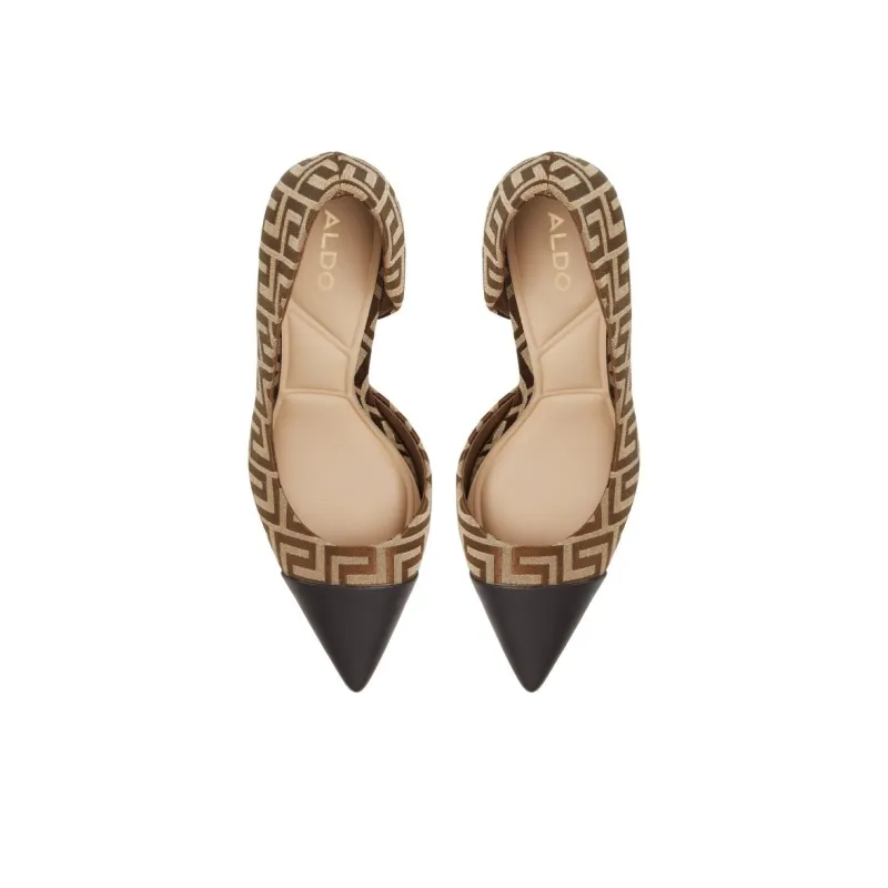 ALDO Slim Heel High Heels Women's Mixed Brown-3
