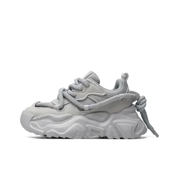 Frank Mully Low Top Chunky Sneakers Unisex Gray