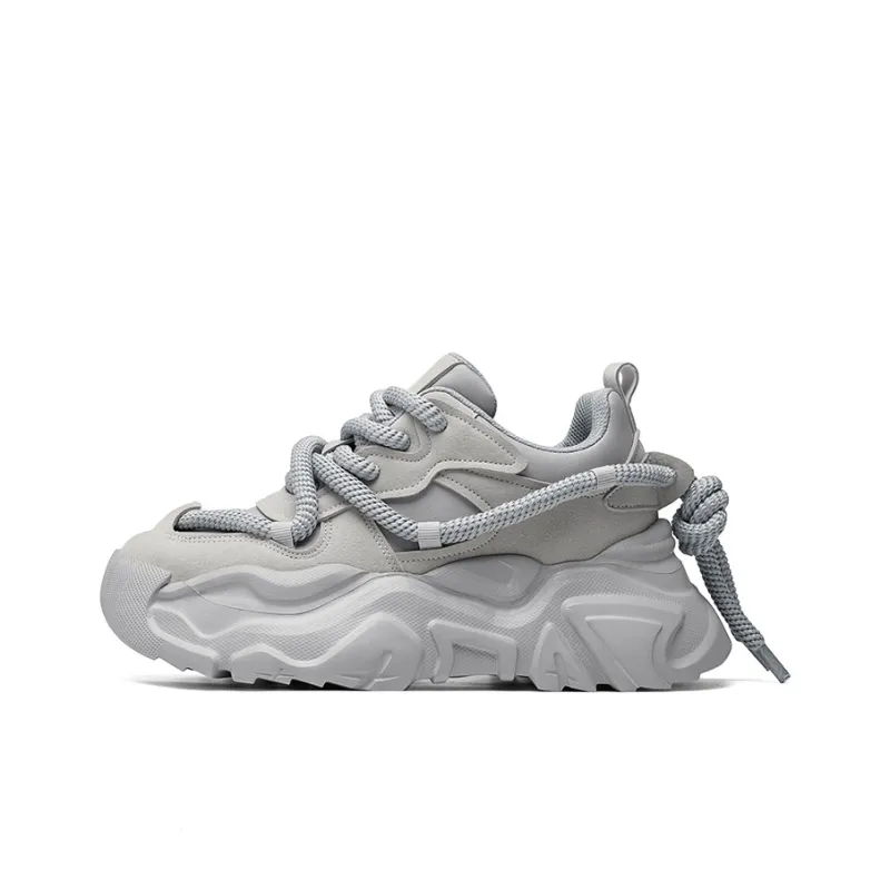 Frank Mully Low Top Chunky Sneakers Unisex Gray-0