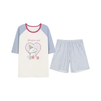 FENTENGCARE Pajama Set Women's Ivory White