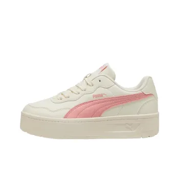 PUMA Court Lally Skye Anti Slip Wear Resistant Low Top Skateboard Shoes Women's White Pink