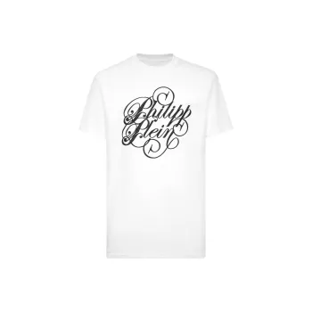 PHILIPP PLEIN Coursive embroidered T shirt