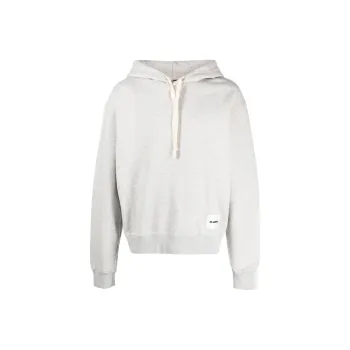 JIL SANDER + Logo Patch Drawstring Hoodie