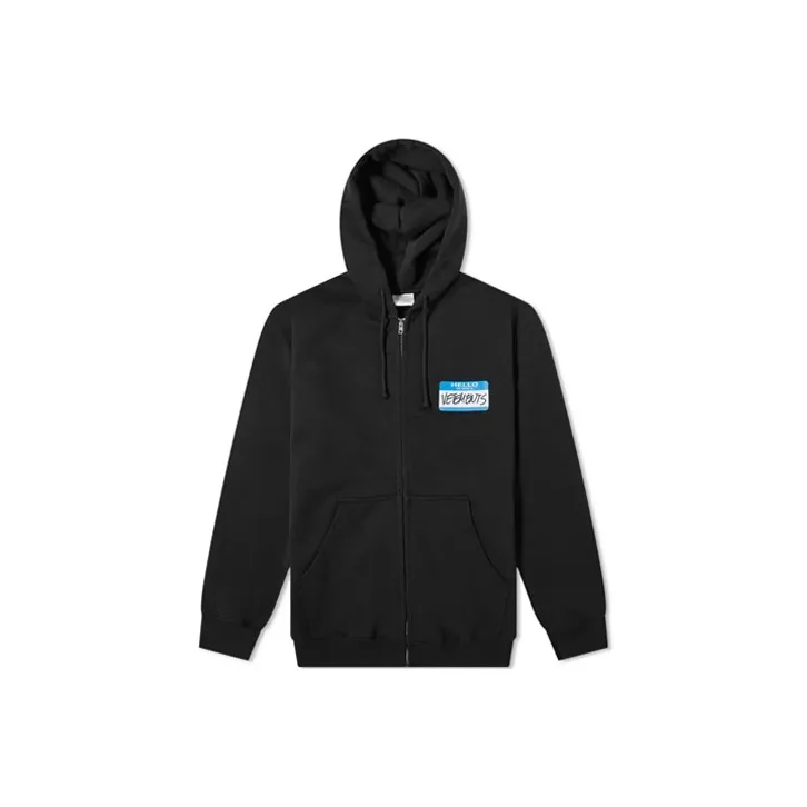 Vetements My Name Is Vetements Zip Up Hoodie-0