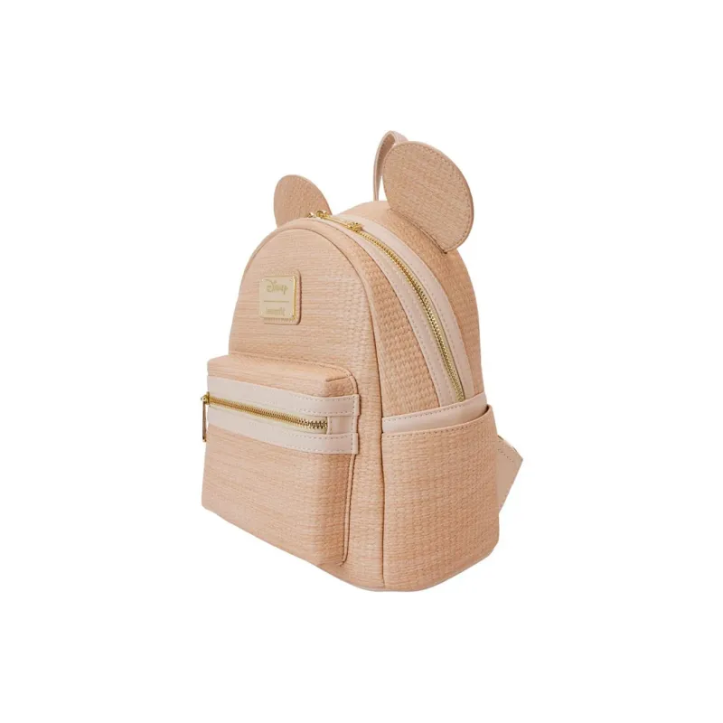 Loungefly Disney Collaboration Faux Leather Backpack Mini Women's Khaki-2