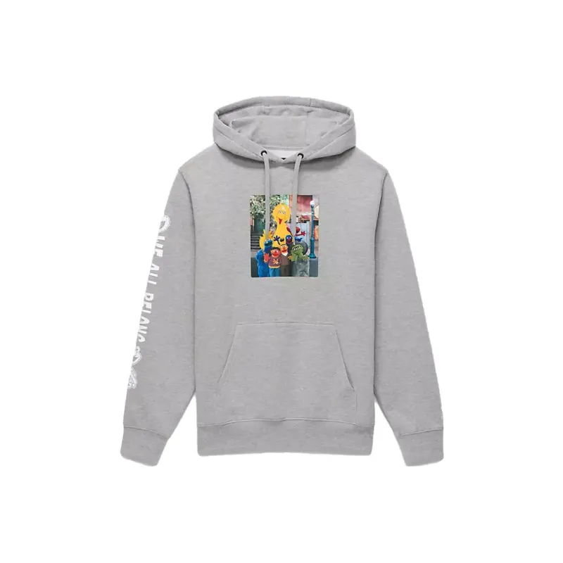 Sesame Street X Vans Sweatshirts Unisex Gray-0