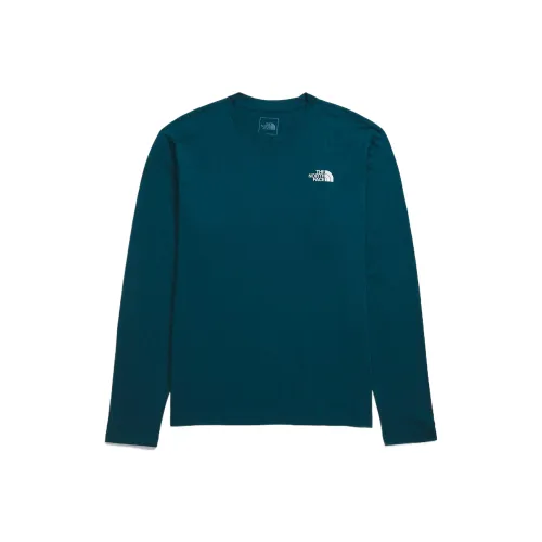 THE NORTH FACE Long-Sleeve Evolution Tee T-Shirt Men's Midnight Gasoline Blue