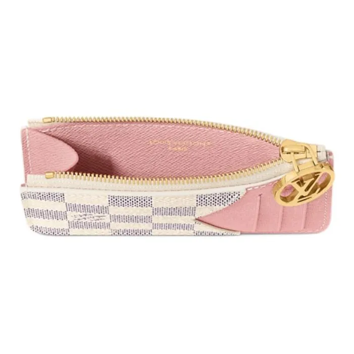 LOUIS VUITTON Coated Canvas Card Holder Women's Pink Multicolor-3