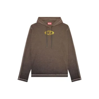 DIESEL T Crone Ls Logo Printed Drawstring Hoodie