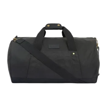 BARBOUR 100% Cotton Travel Bag Men's Black