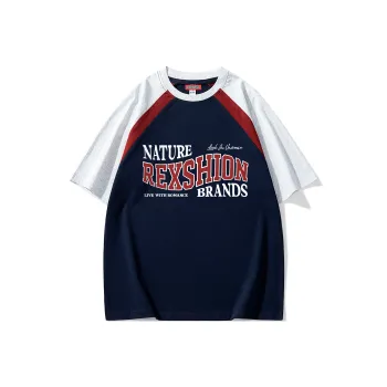 REXSHION T Shirt Unisex Navy Blue