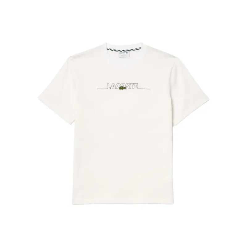 LACOSTE Logo embroidered T shirt-0
