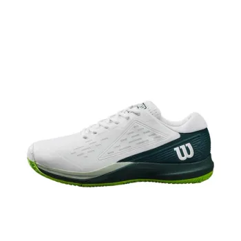 Wilson Rush Pro Ace Anti Slip Wear Resistant Low Top Tennis Shoes Men's White Green