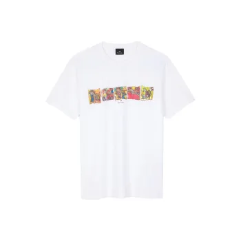 Paul Smith Zebra Line Up Print T Shirt