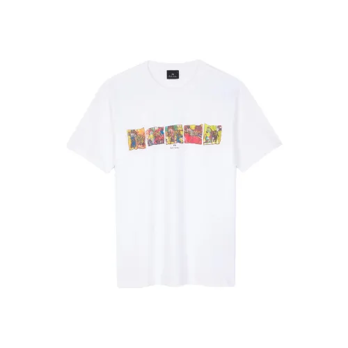 Paul Smith Zebra Line Up Print T Shirt