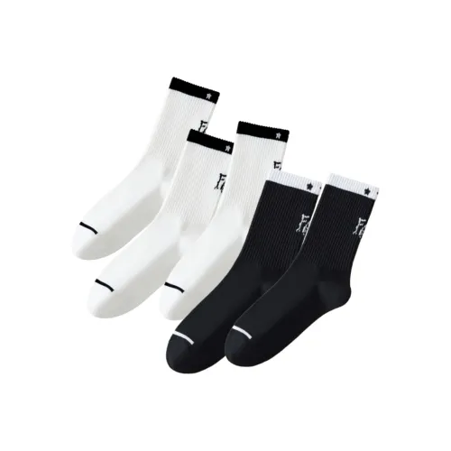 MIIOW Mid Calf Socks Unisex 5 Pack