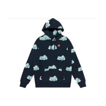 CLOT Hooded Loose Fit Regular Sweatshirt Unisex Navy Blue
