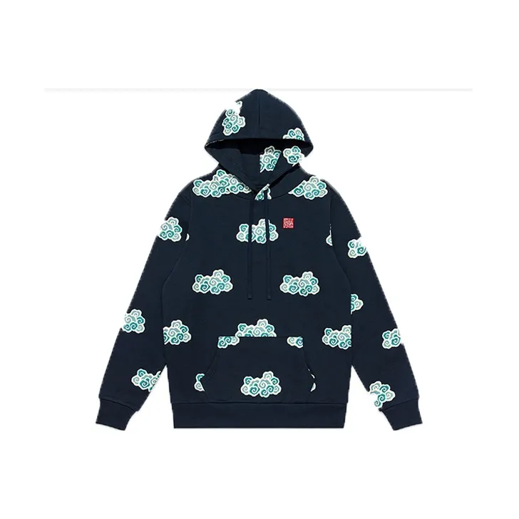 CLOT Hooded Loose Fit Regular Sweatshirt Unisex Navy Blue-0