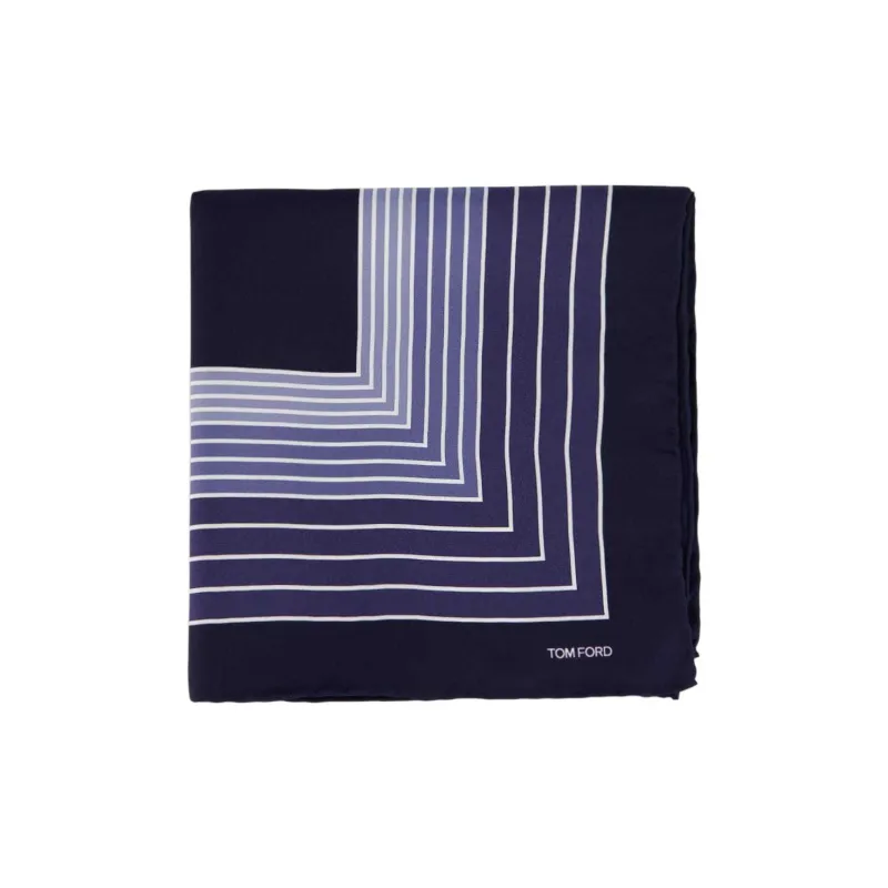 TF Mulberry Silk Scarves Men's Multicolor-1