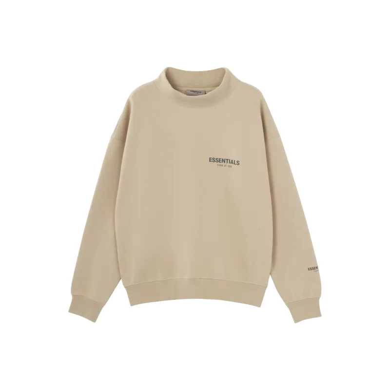 Fear Of God Essentials Ssense Exclusive Mock Neck Sweatshirt-0