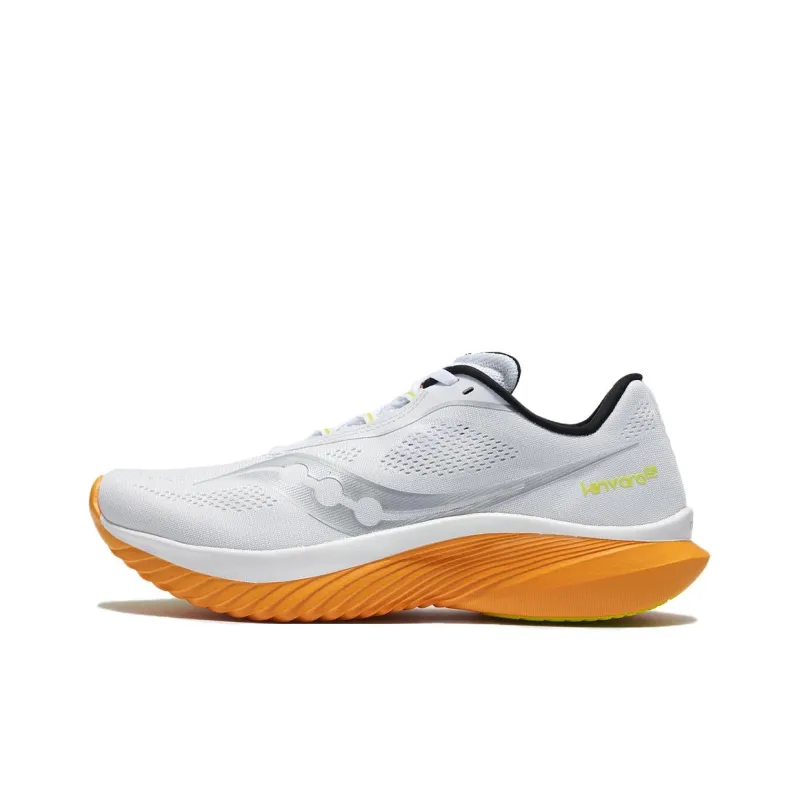 Saucony Kinvara 15 Anti Slip Wear Resistant Low Top Casual Running Shoes Men's White-0