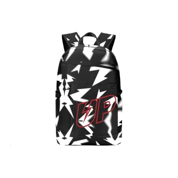 TURN UP Polyester Students Backpack Regular Unisex Black