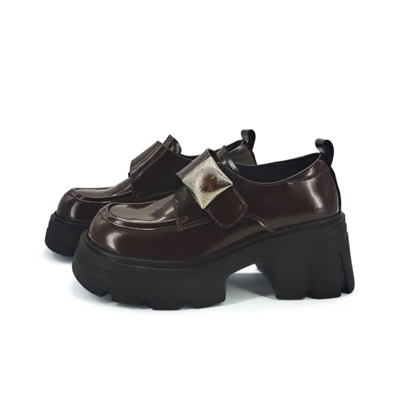 Xuanbaihui Loafers Women's Brown-7