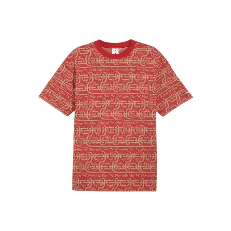 PUMA x Palm Tree Crew T Shirt Men's Red-0