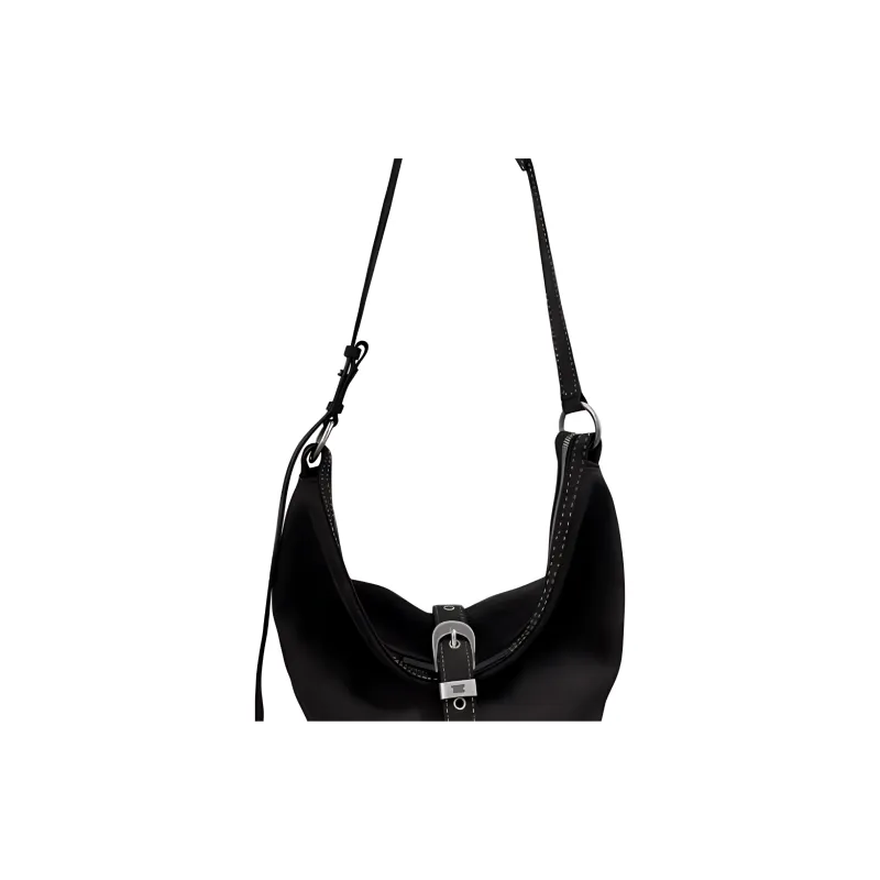 MARGE SHERWOOD Cow Leather Shoulder Bag Crossbody Bag Medium Size Women's Black-2