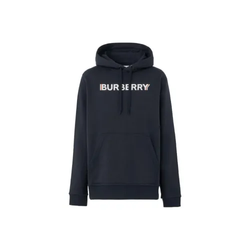 Burberry Logo Print Cotton Hoodie