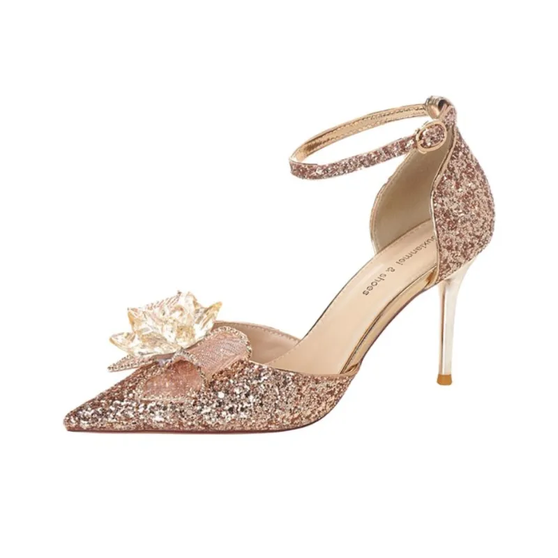 Than Than Me Slim Heel High Heels Women's-4