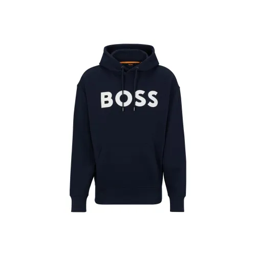 HUGO BOSS Logo print Cotton Hoodie