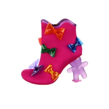 IRREGULAR CHOICE Yummy Gummy Ankle Boots Women's Red
